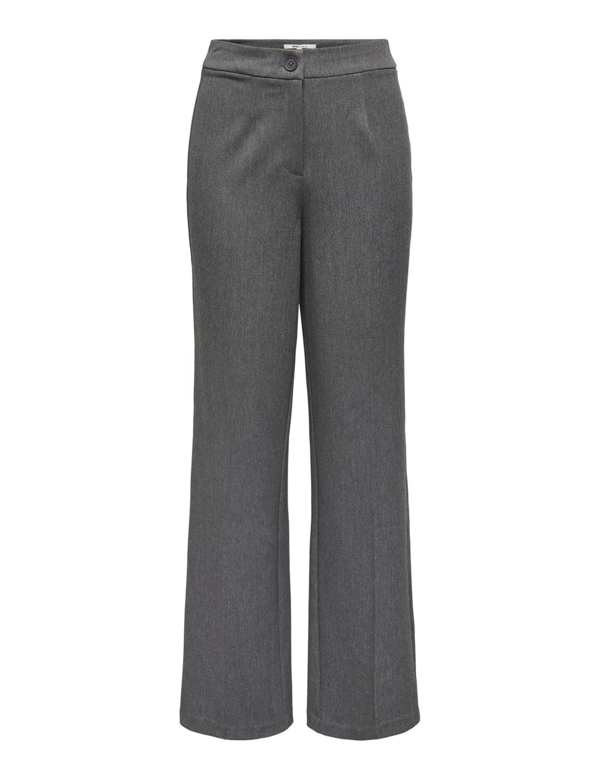 Onlmia Hw Straight Pant TLR Noos, Dark Grey Blend, 42W x 32L