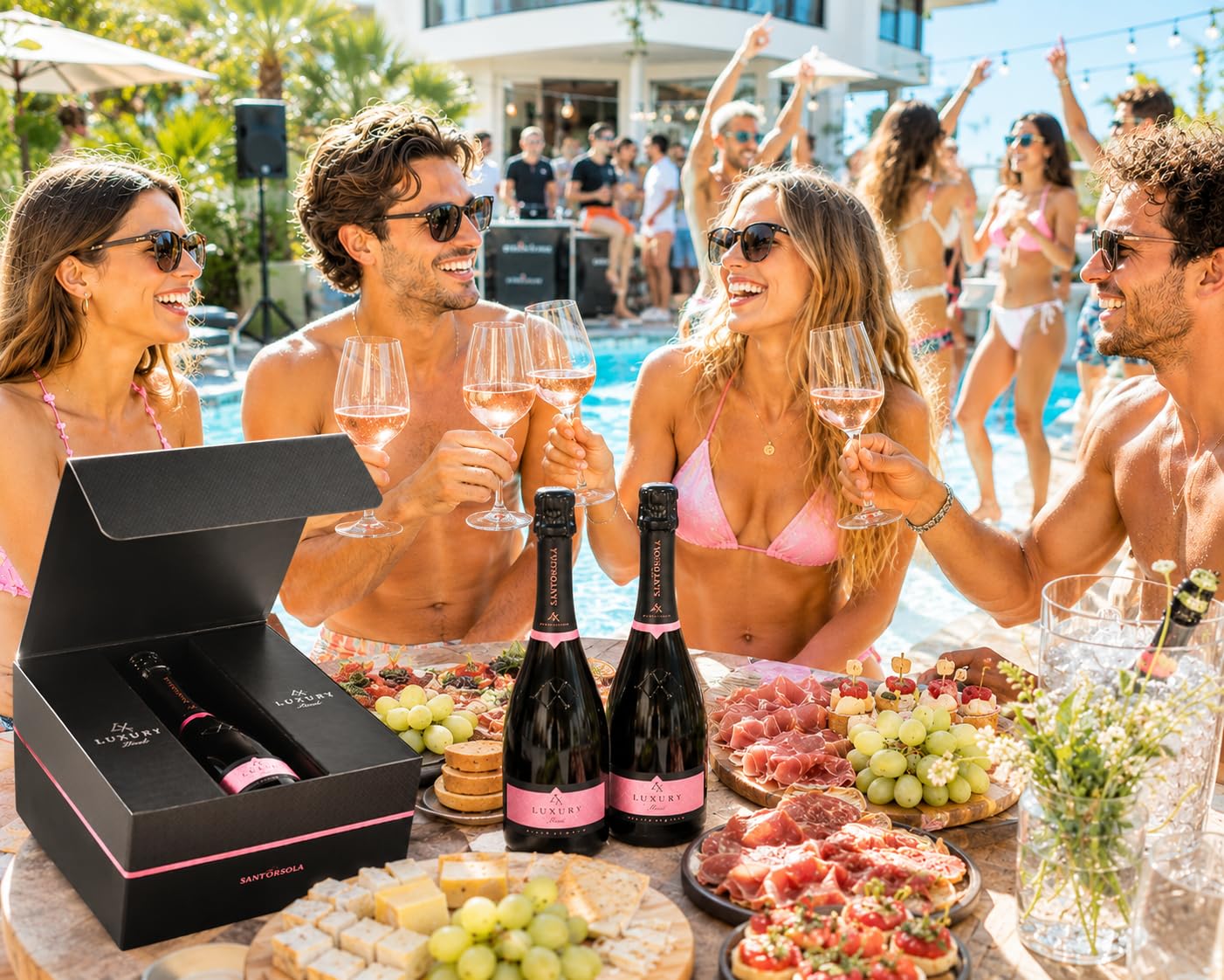 Sant'Orsola Prosecco D.O.C. Rosè LX Brut Millesime Sec Vin Petillant Italien Set de 6 Bouteilles x 75 cl, 750 milliliters