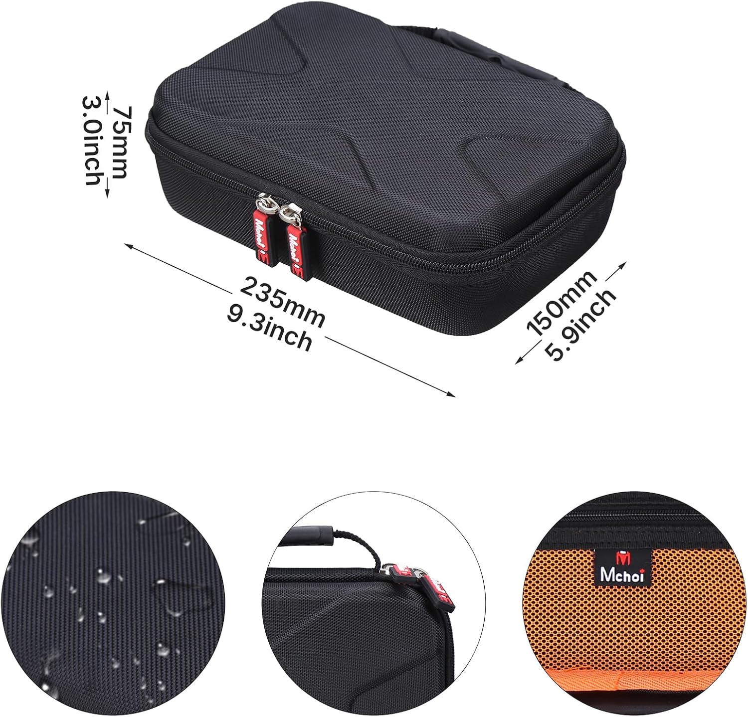 Hard EVA Carrying Case for Worx WX255L SD 4V Electric Screwdriver, Compact Storage Box with Mesh Pocket & Strap, Portable Travel Organizer for Cordless Power Screwdriver & Accessories (Case Only)