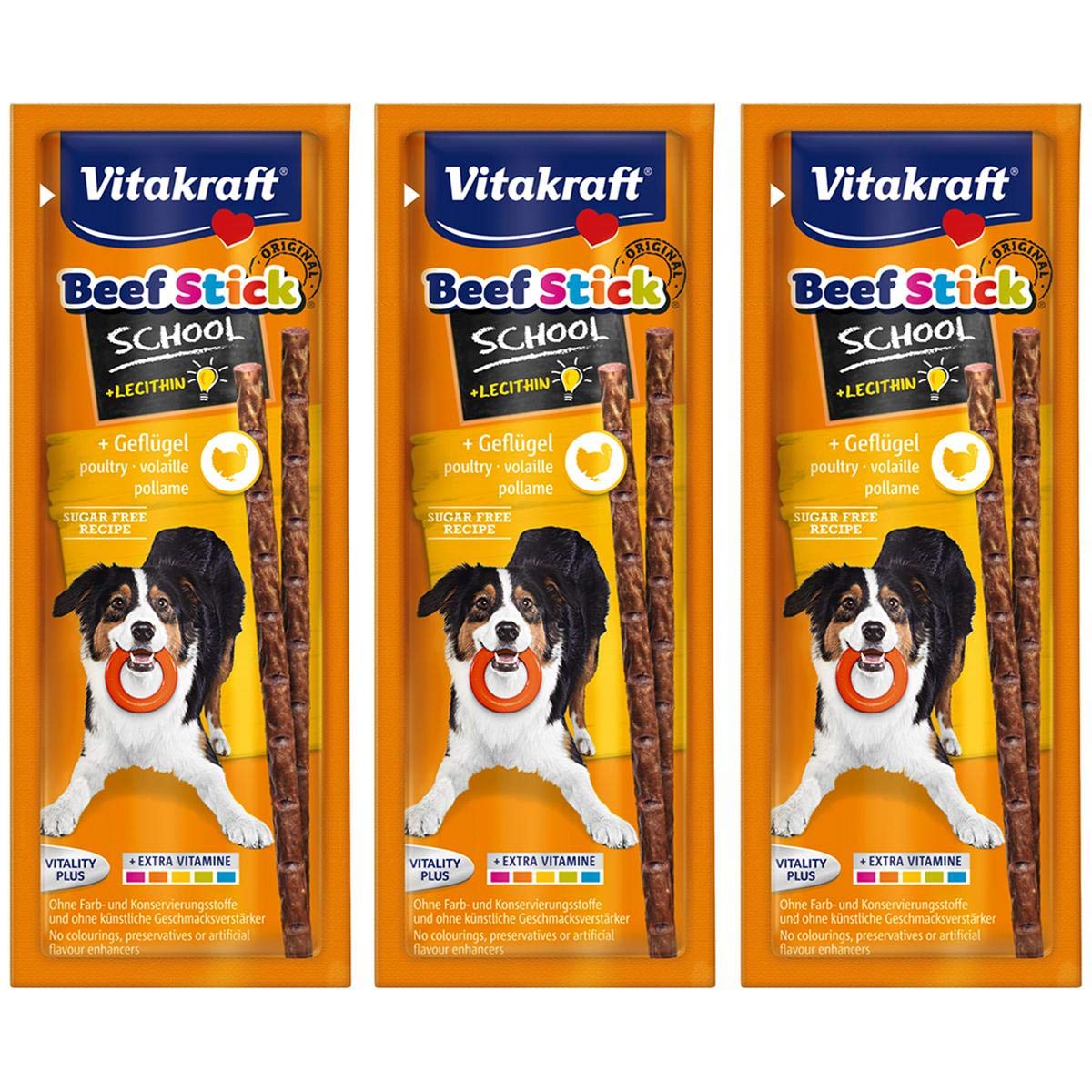 VitakraftDog Beef Stick, Pack of 3
