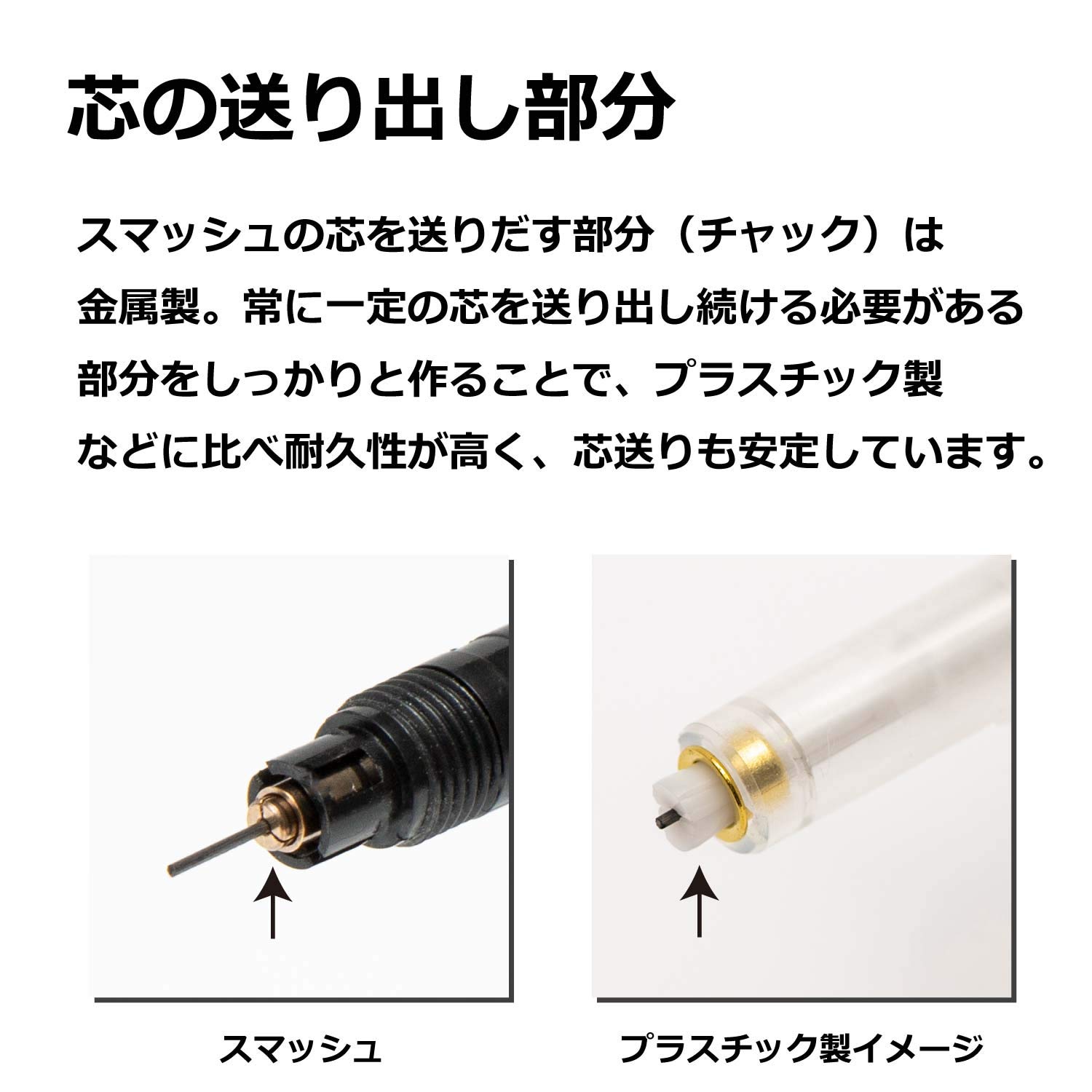 Pentel Q1005-19A Smash mechanischer Bleistift, 0,02 Zoll (0,5 mm), rot