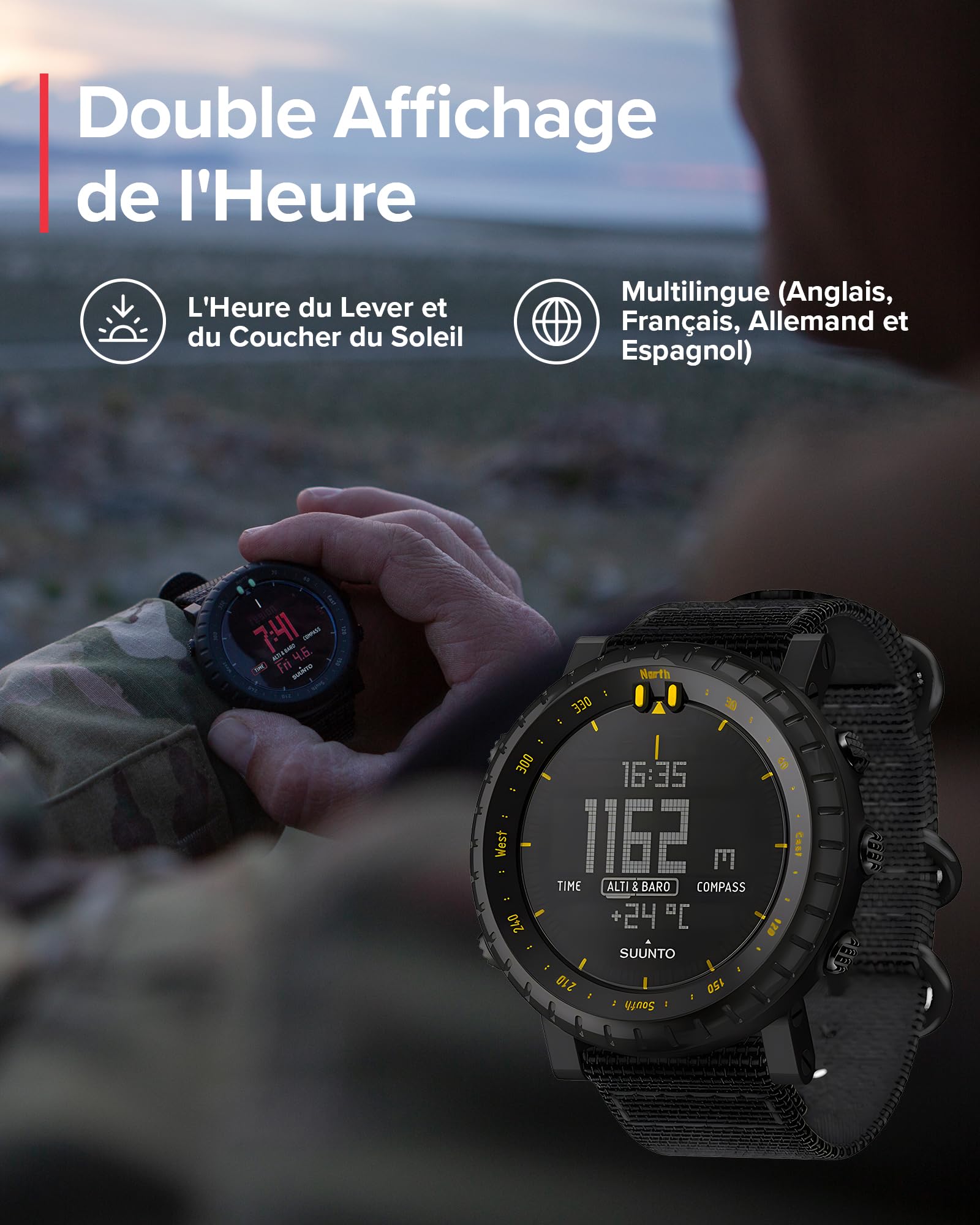 Suunto Core Montre Outdoor avec altimètre, baromètre et GPS