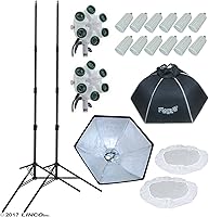 Vista 2 de LINCO Lincostore Flora LED 1860 * 2 luces de fotografía súper brillantes para fotografía, película y estudio de video iluminación AM161- Cena