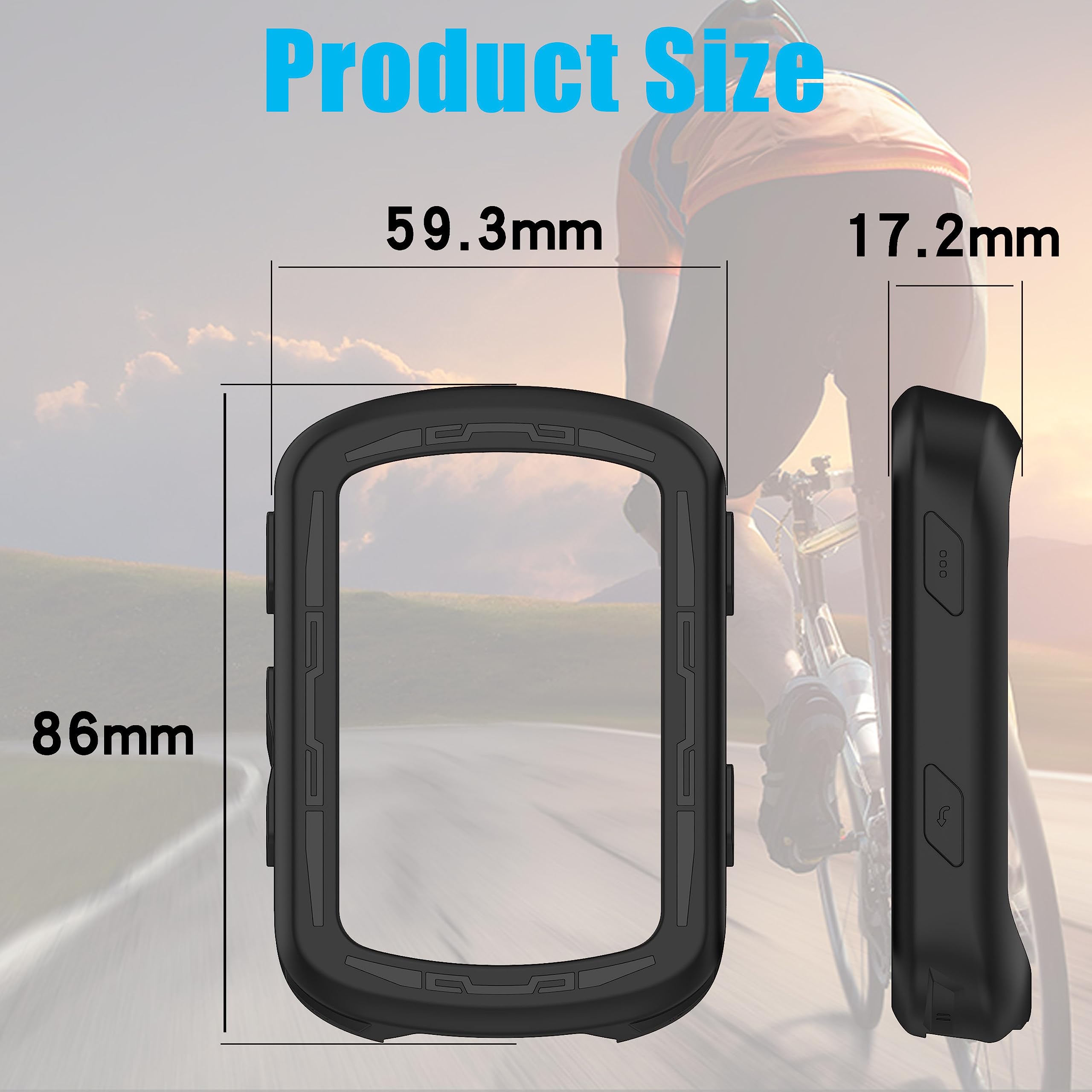 Coque Protection + Verre Trempé BRALETO Pour Garmin Edge Explore 2 - Noir - Protection Complète GPS Vélo