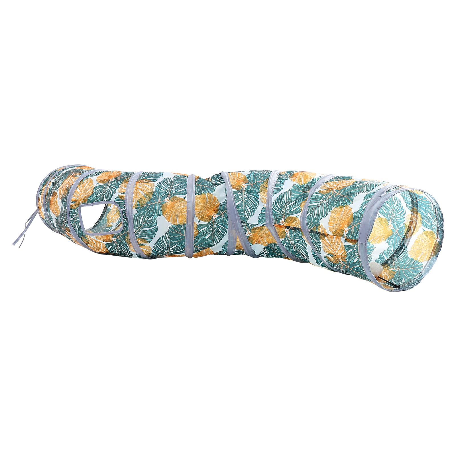 Túnel para gatos plegable térmico con juguete interactivo casa