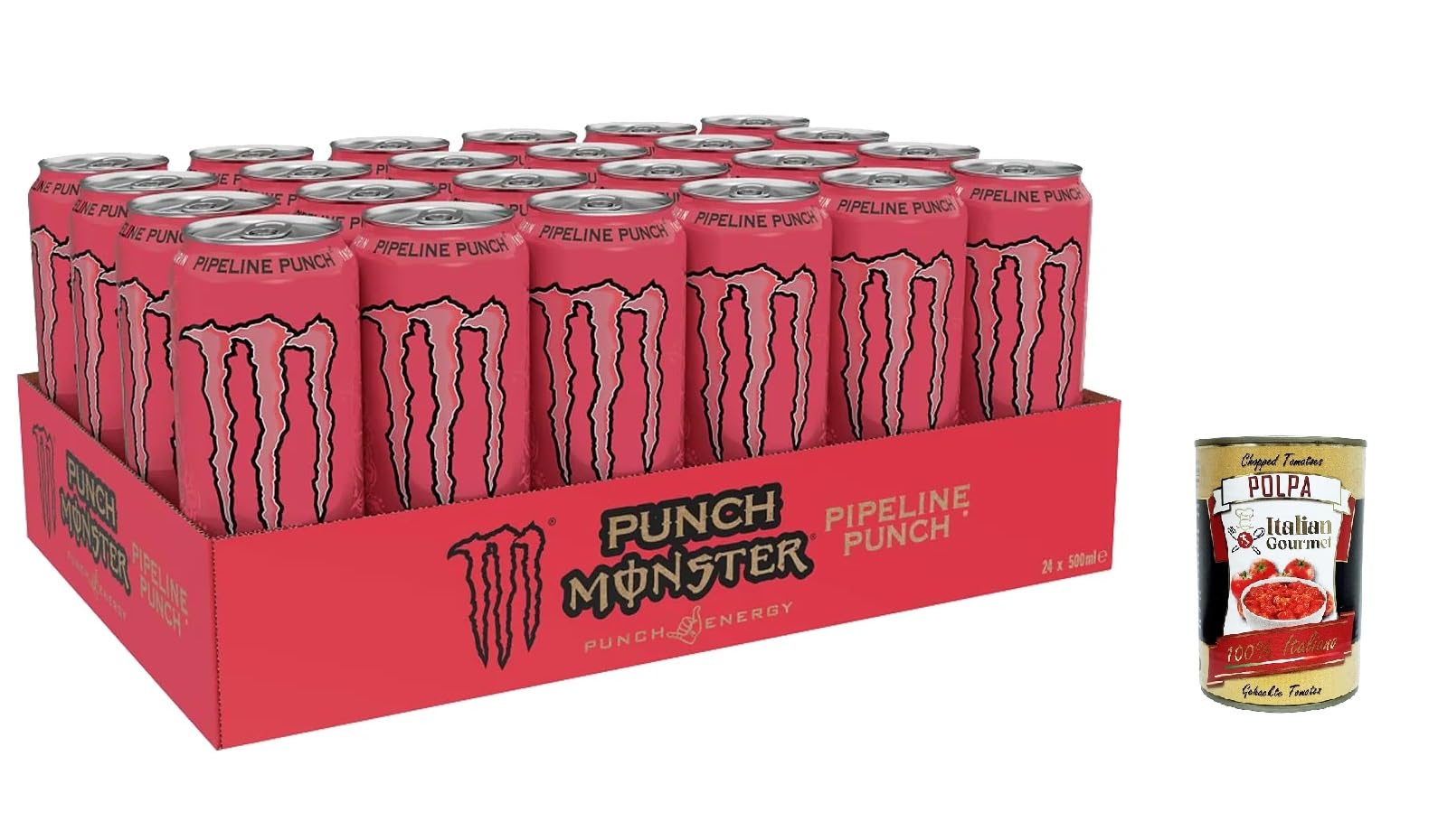 Italian Gourmet Pipeline Punch Energy gusto frutta 24 x 500ml Dose