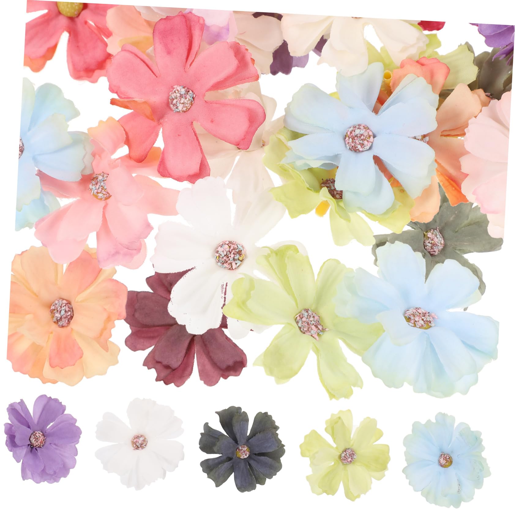 Xinlon 50 Pezzi Decorazioni Floreali, Fiore Stabilizzato, Fiori Per Matrimonio L