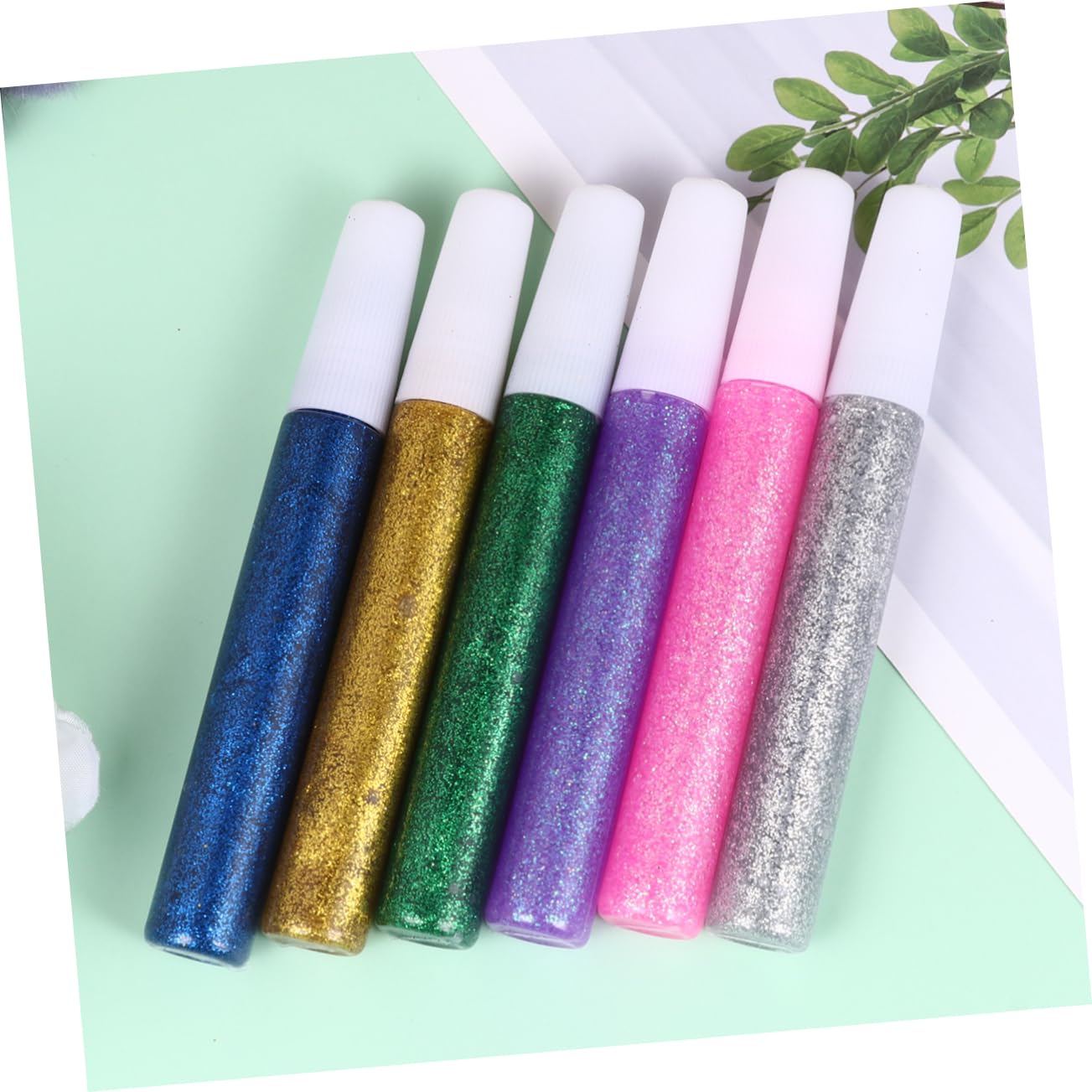 Glitzerstift 5 Je 50 Stück Farbig für Malen und Kleben