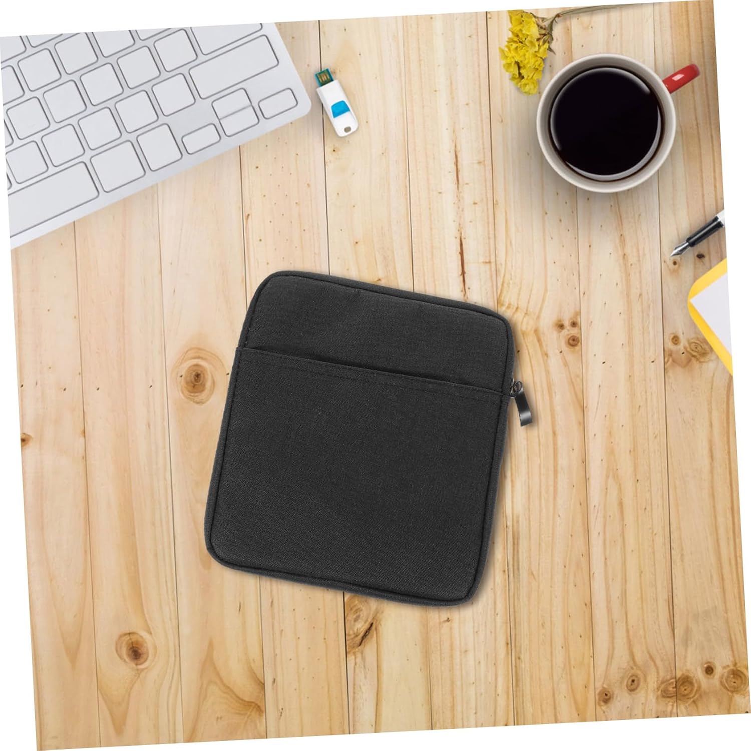 Protective Canvas Ereader Case for Scratch Tear Resistant Stylish Sleeve for Ebooks Easy Access to Buttons Ports