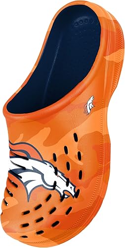 Miniatura 322 de FOCO - Sandalias de agua de jardín con logotipo de equipo de la NFL, para hombre Camuflaje tonal,logotipo grande de bloque