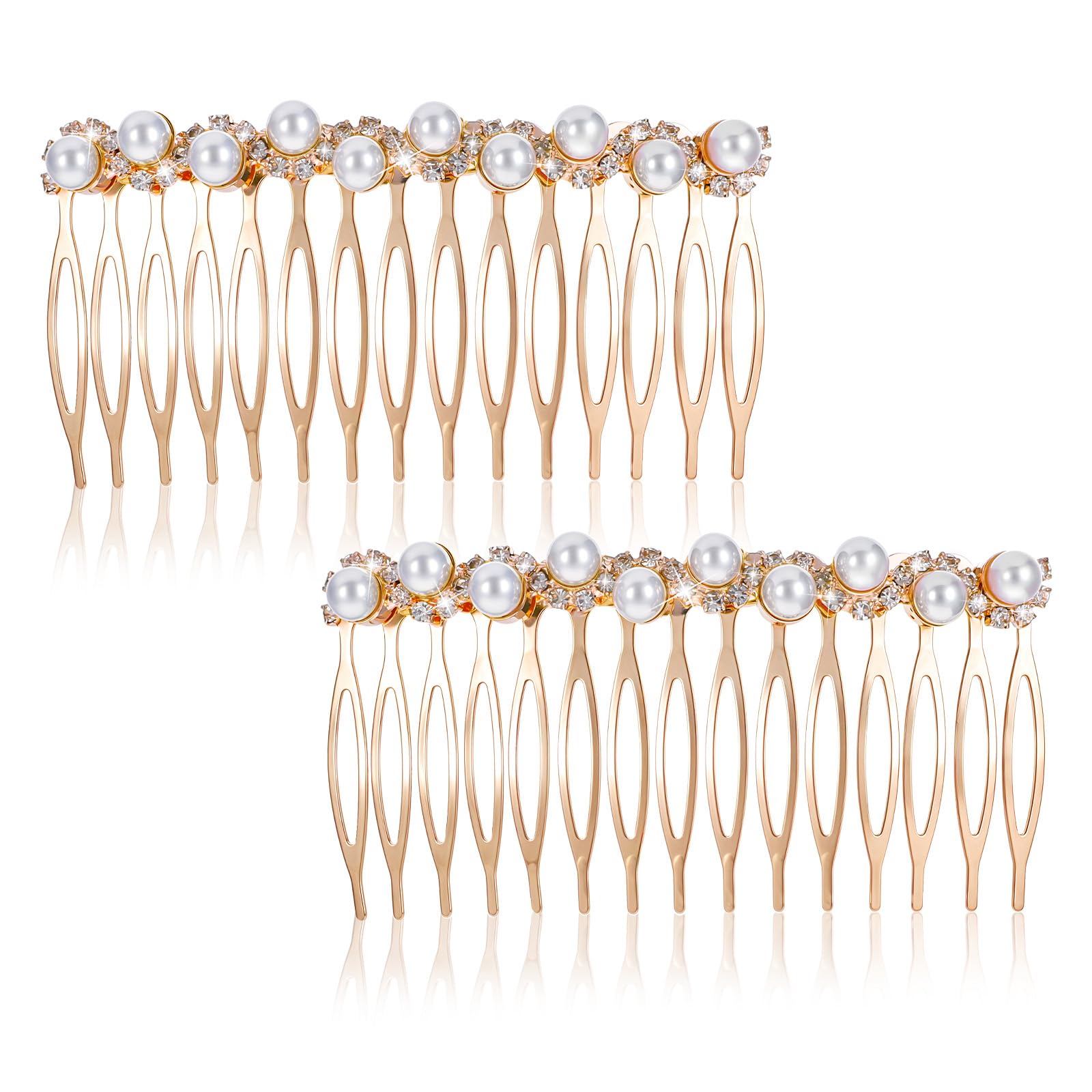 Amazon.com : 2Pcs Pearl Hair Accessories, Decorative Hair Combs for