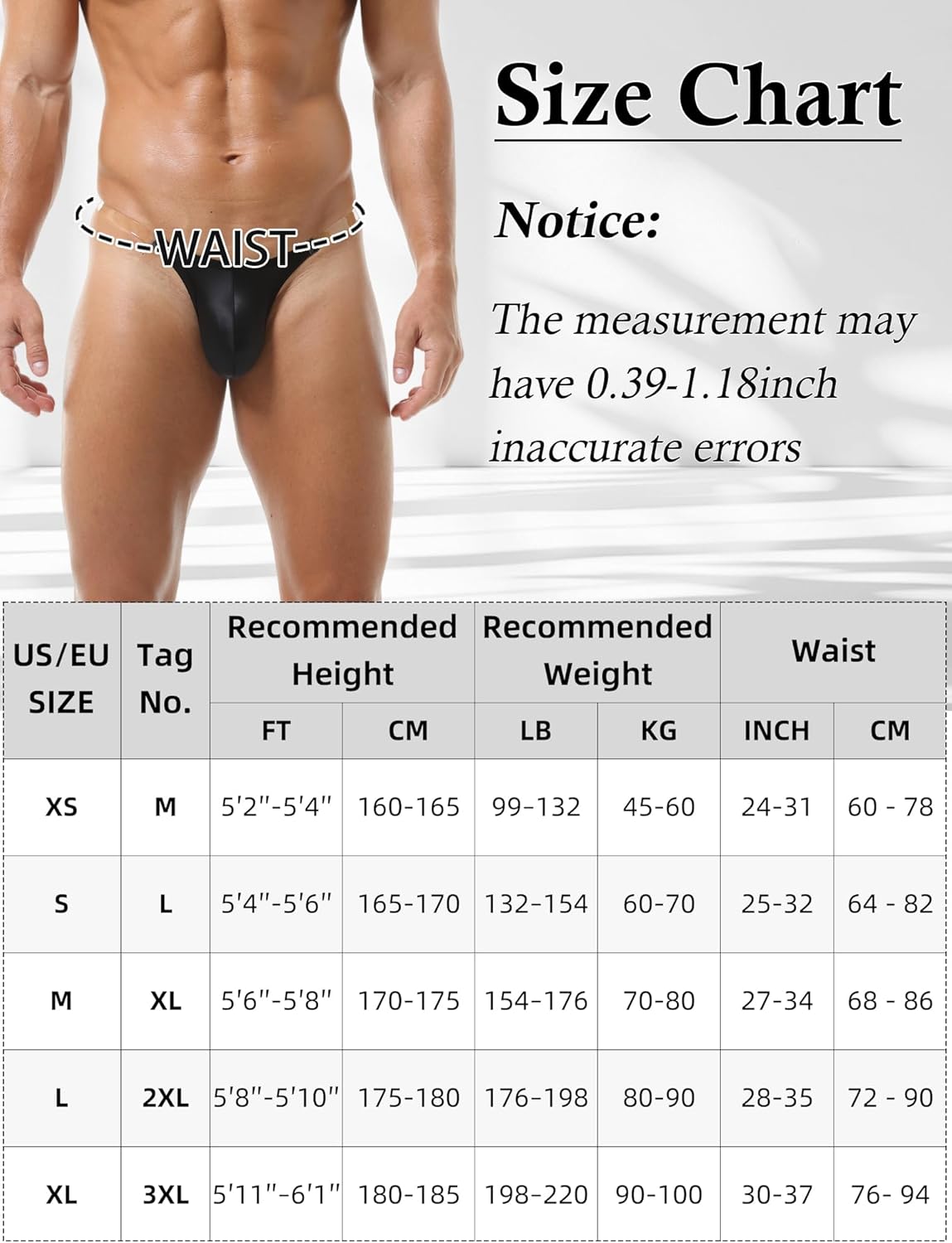 FEOYA Men's Sexy Low Rise Bikini Briefs Soft See Through G-Srting Thong Panties Bulge Pouch Underwear with Clear Strap - Image 5