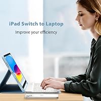 KBCASE iPad 10. generáció billentyűzetes tok ceruzatartóval, Bluetooth billentyűzet 9