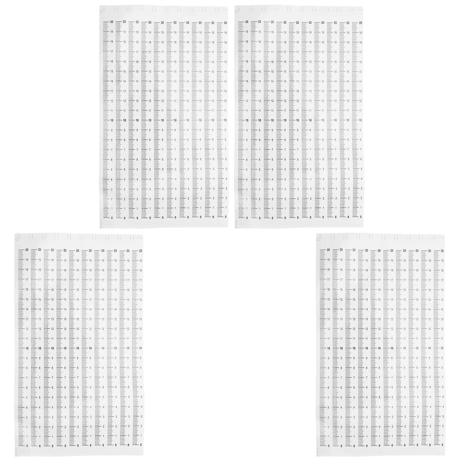 ABOOFAN 60 Unidades Cinta Adhesiva para Regla Métrica de Papel Kraft Medición Precisa y Alta Visibilidad Adecuado para Proyectos de Carpintería y Aula