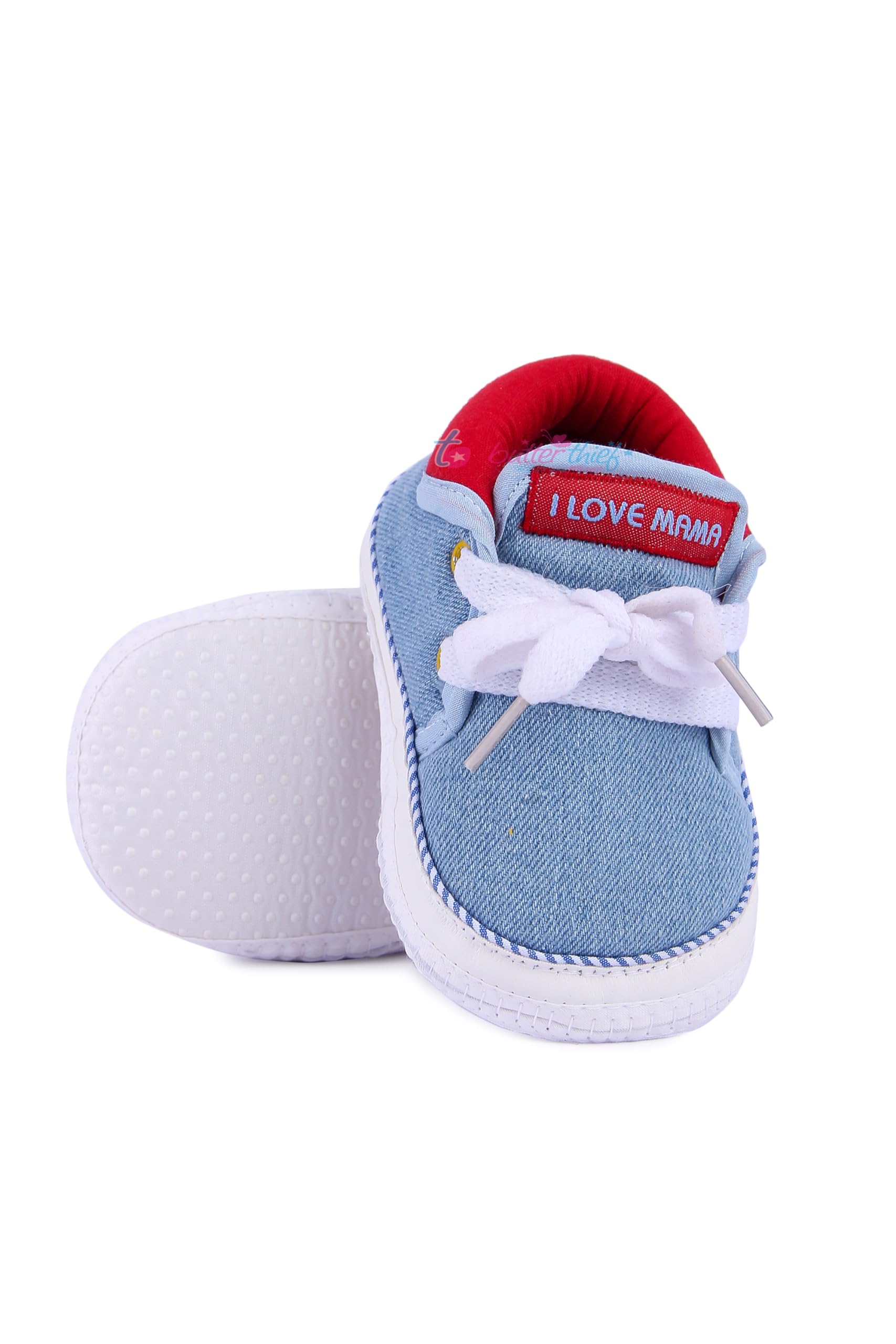 Baby Boys & Baby Girls Shoes for Boys & Girls, Infant Shoes for Newborn, First Walking Baby Shoe (6-9 Months) Blue