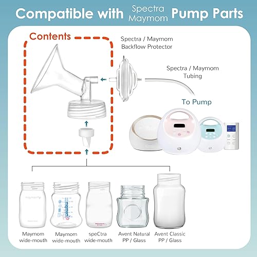 Miniatura 2 de Maymom Válvula de brida y pico de pato de 0.827 in compatible con Spectra S1 Spectra S2 Spectra 9 Plus No Original Spectra 0.787 in Reemplaza Piezas