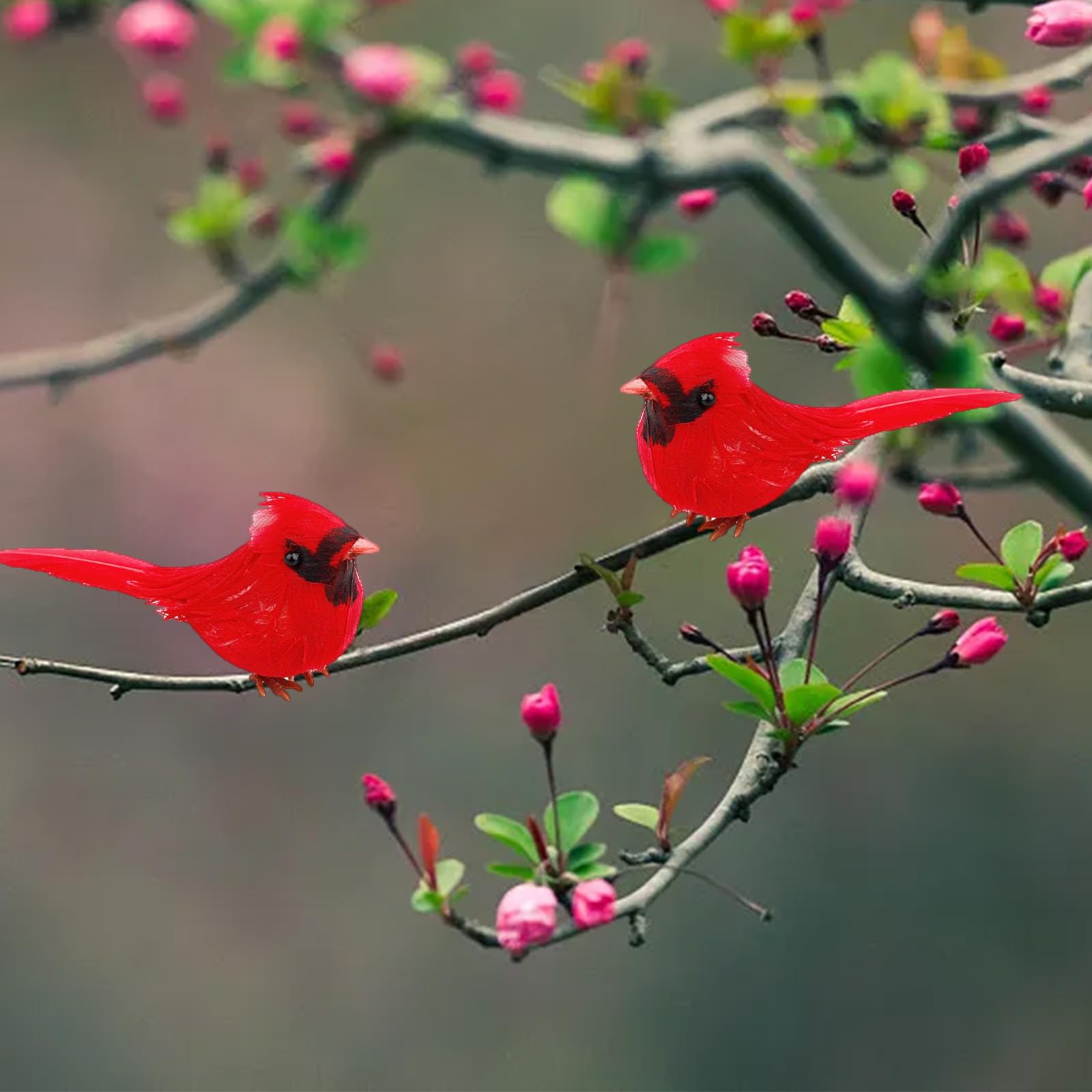 Amazon.com: Warmtree 20 Pcs Artificial Christmas Cardinal Birds