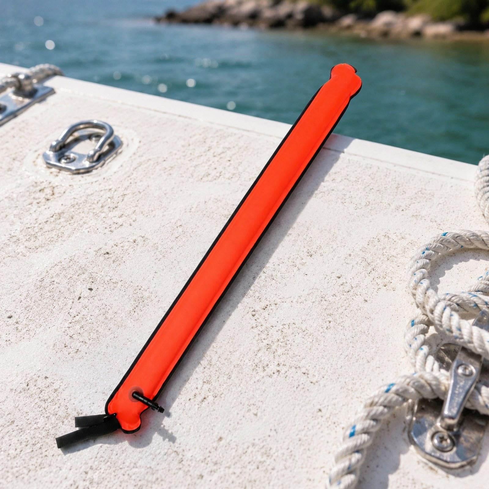 Surface Marker Buoy Taucher Schwimmkörper Aufblasbare Signalboje mit Multifunktionalem Design aus Nylon zur Markierung von Tauchern für