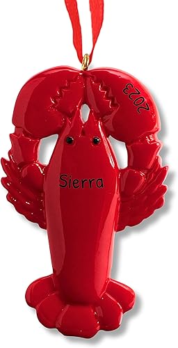 Miniatura 5 de Adornos de cangrejo personalizados para árbol de Navidad  Adornos de playa personalizados, adornos de árbol de Navidad costero, adorno de cangrejo