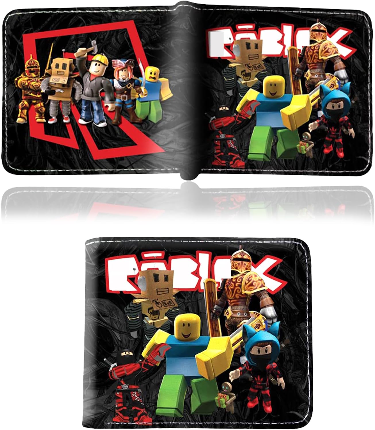 Roblx Purse Roblx Wallet R-oblx Merch R-oblx Wallets Wallet PU Leather Wallet Purse for Fans Kids Birthday Gift