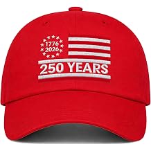 250 Anniversary USA Hat American Flag Baseball Cap 1776-2026 America Patriotic Hats for Men Women
