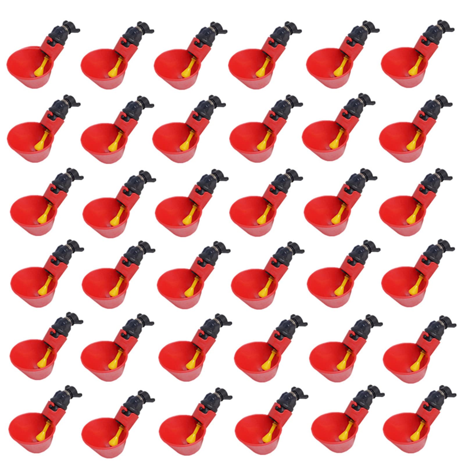 DoubleWood 36Pack Fully Automatic Poultry Drinking Machine Chicken Drinking Cup, Chicken Drinking Watering Cups/Poultry Drinking Machine (36)