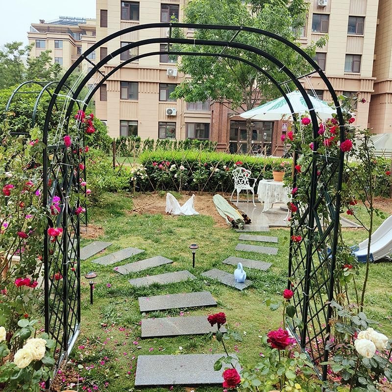 Arco de jardín resistente para guiar plantas trepadoras sin caídas 8