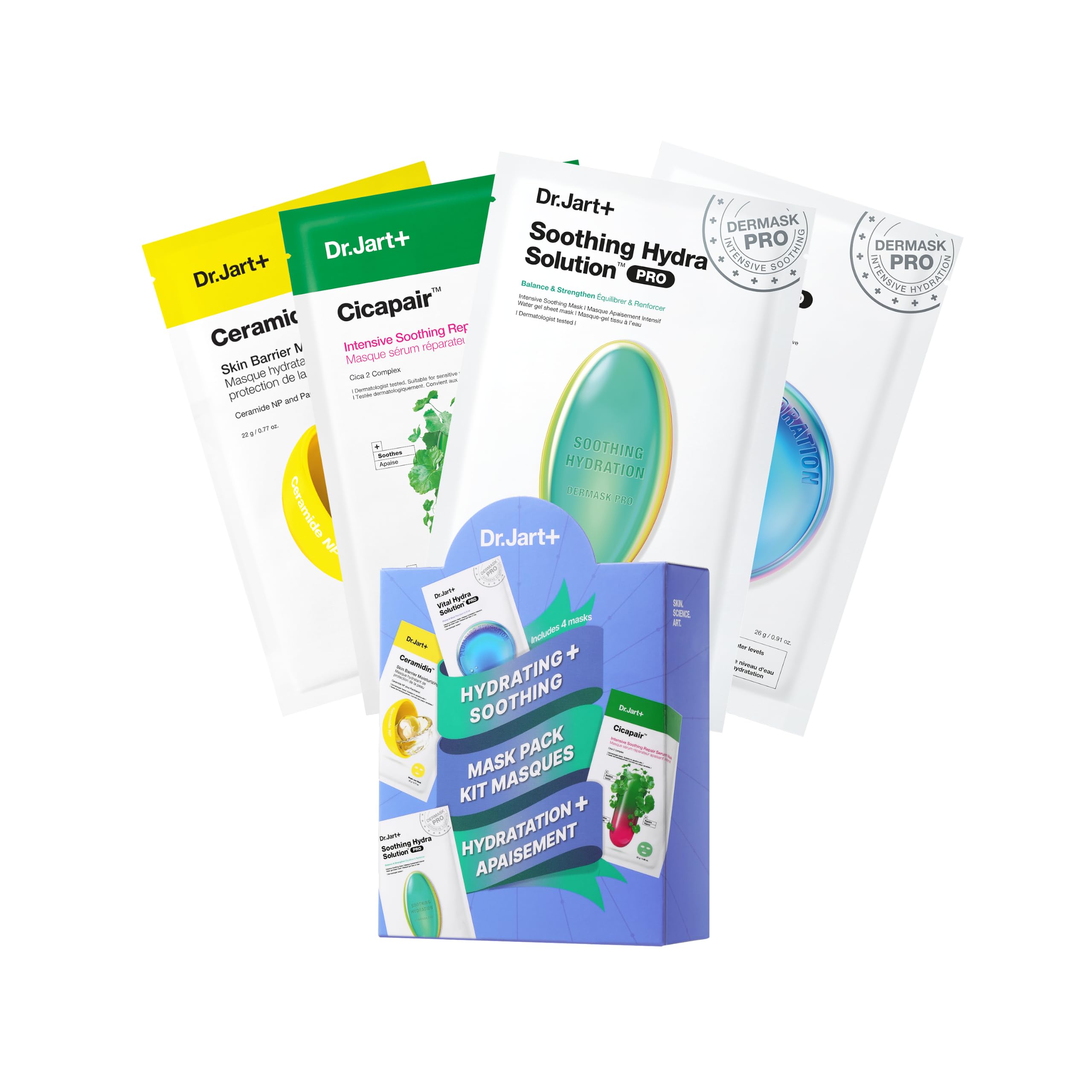 Dr Jart Hydration + Soothing Mask Kit of 4