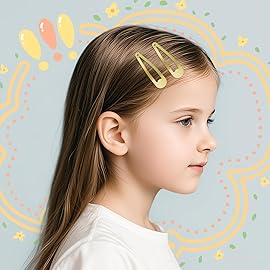 120 Pack Gold Metal Snap Hair Clips - Non-Slip Hairpins Barrettes for Women & Girls, Secure Braids, Updos, Buns - Durable & Lightweight (Plastic Storage Box Included)