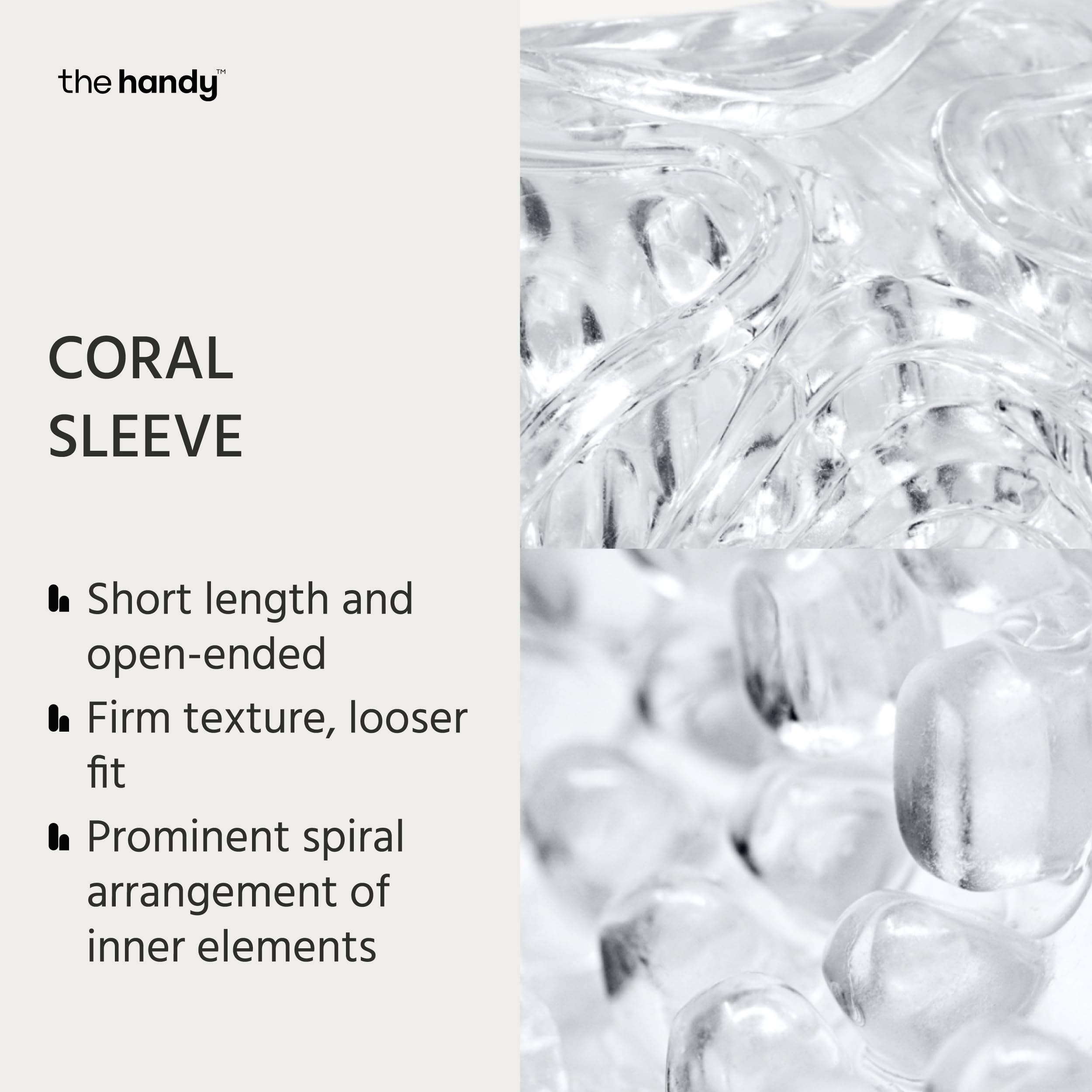 The Handy Mermaid Coral Gaines pour pénis Transparent Taille unique