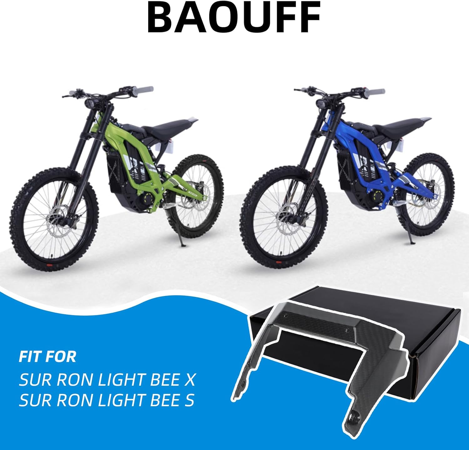 Real Carbon Fiber Controller Cover for Surron Light Bee,Controller Fender Lower Protective Shield for Electric Dirt Bike Sur Ron Light Bee X and S