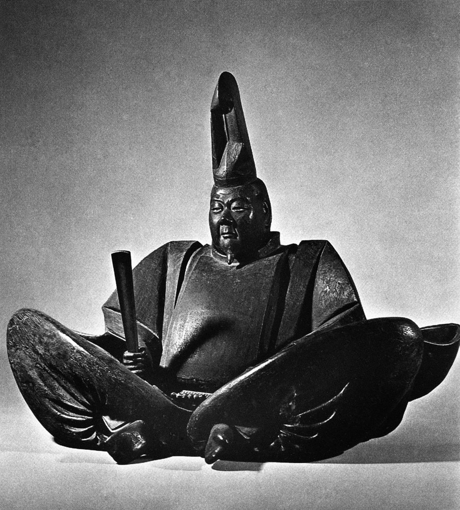 Minamoto No Yoritomo N(1147-1199) First Shogun Of The Kamakura Shogunate Of Japan 1192-1199 Japanese Sculpture No Further Information Poster Print by (18 x 24)