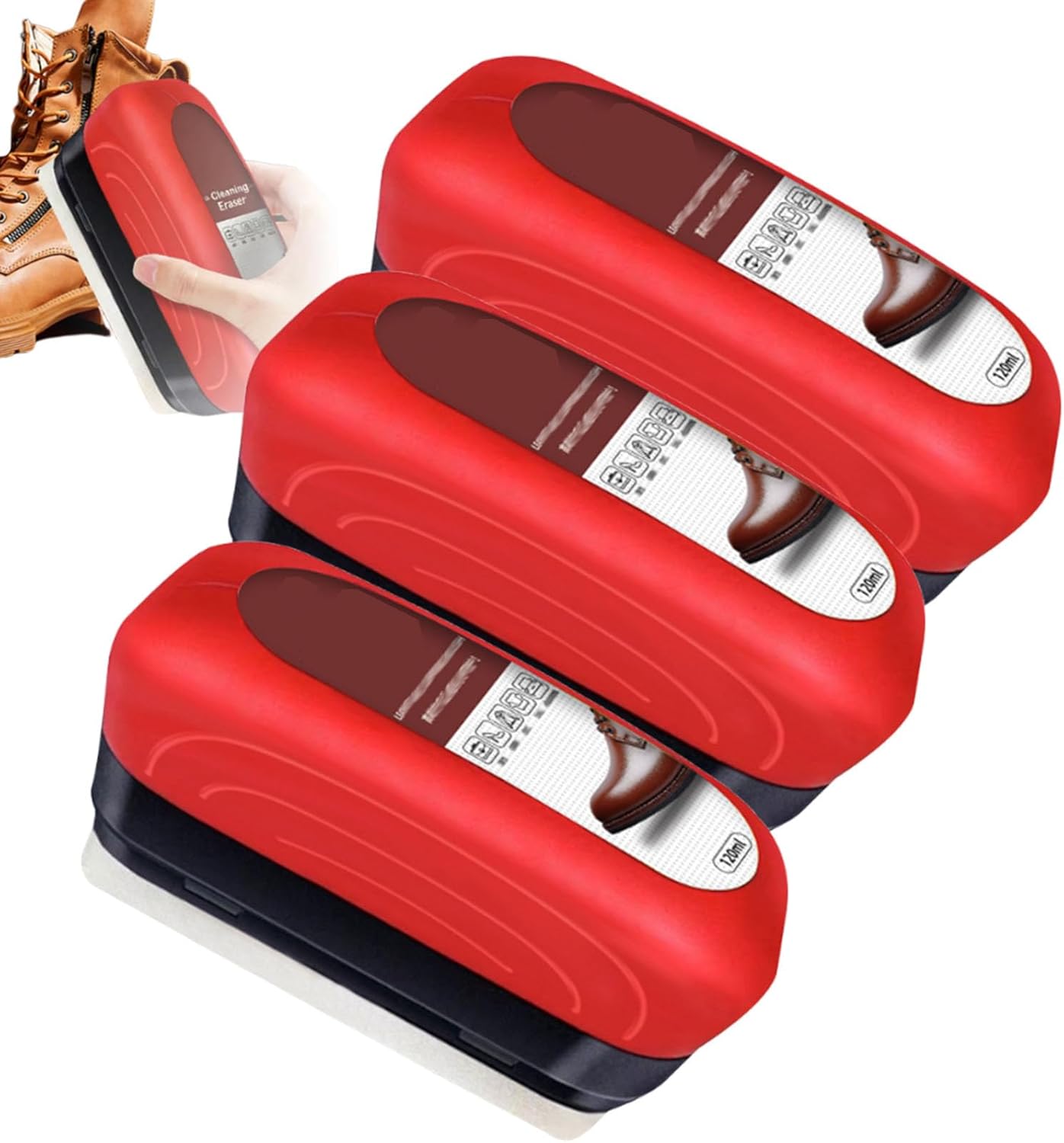 Multi-Use Leather Oil Care Brush,2-in-1 Leather Cleaner and Conditioner,Leather Care Cleansing Brush,Leather Care Cleaning Eraser,Built-In Cleaning Solution,Easily Clean (3PC)