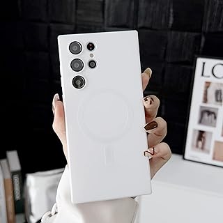 Next store Magnetic Case Compatible with Samsung Galaxy S20 Ultra Magsafe Charger Slim Fit Full Camera Protection Shockproof Flexible Cover for Samsung Galaxy S20 Ultra (White)