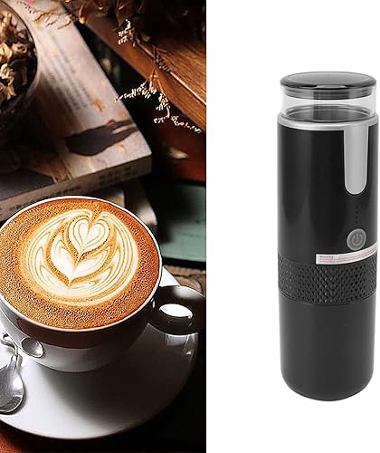 Miniatura 5 de Cafetera portátil compatible con cápsulas K Cup, café molido, cafetera de mano operada manualmente para acampar y senderismo