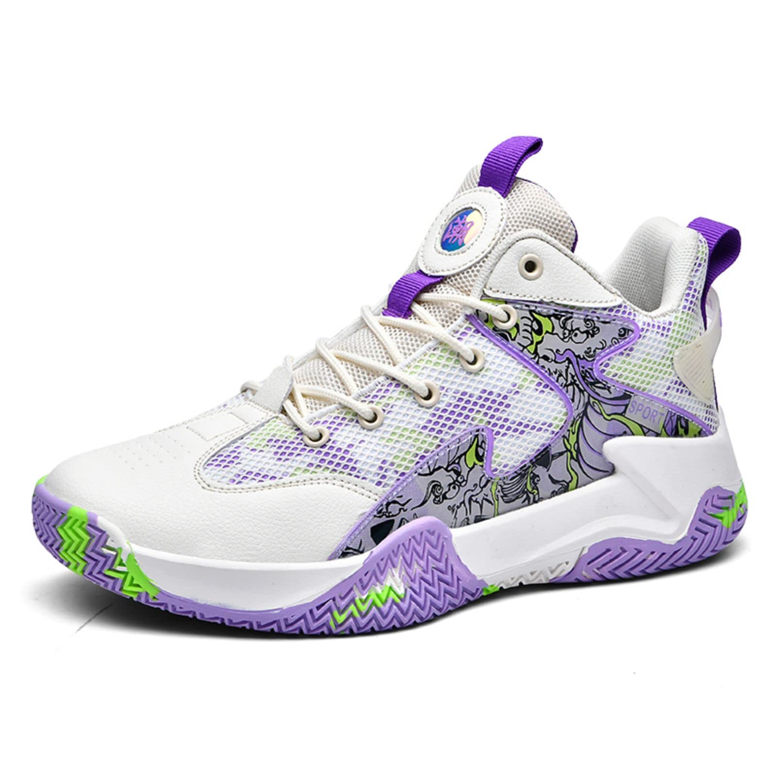 Ucilxi top Antiskid Basketball Shoes White Purple