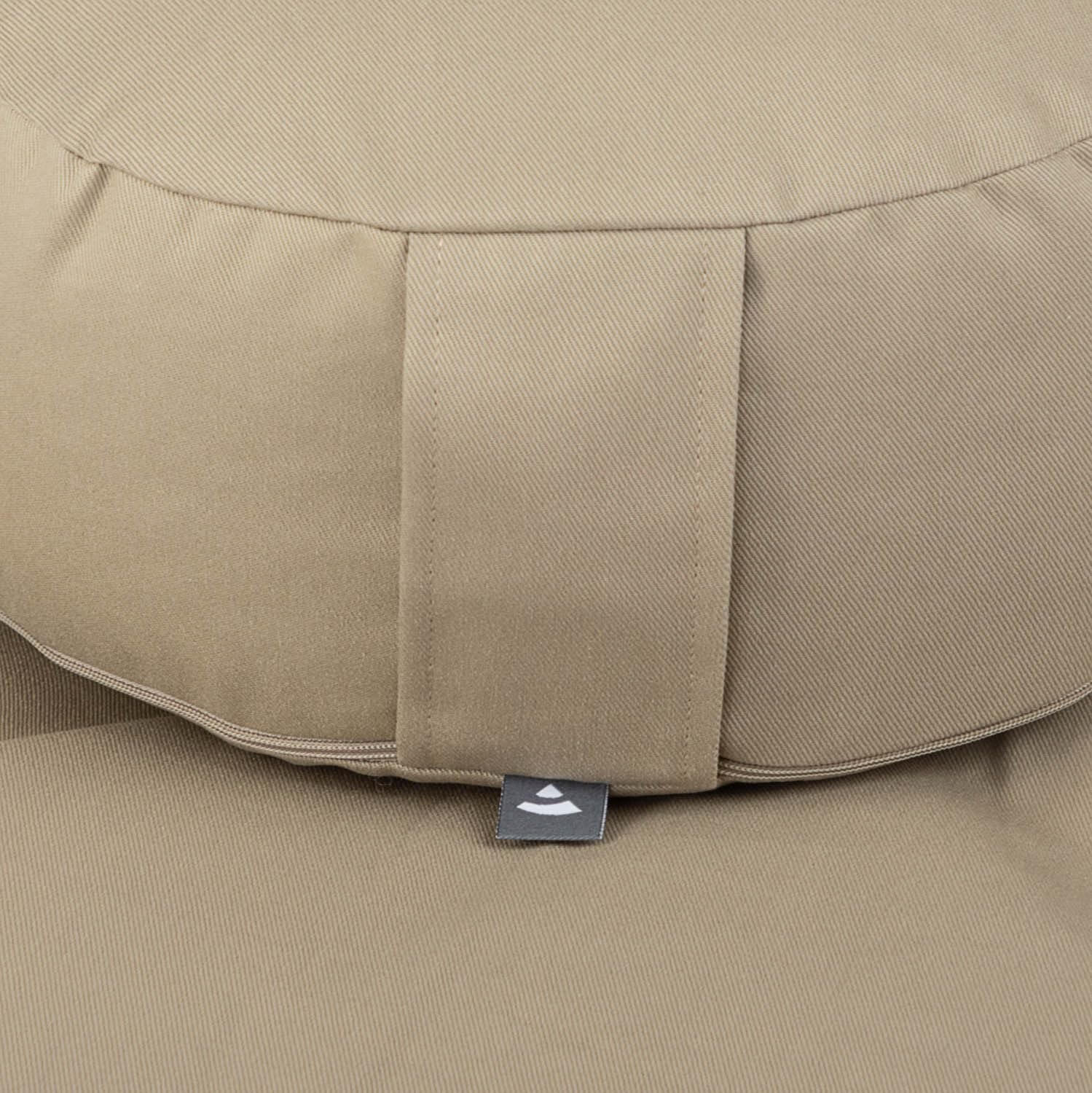 Bodhi Meditations-Set | ECO Serie | Meditationsmatte (Zabuton) & Rondo Meditationskissen | Mit Bio-Dinkelfüllung | Bezug aus 100% Bio-Baumwolle | Meditationsunterlage & Kissen (Light Taupe)