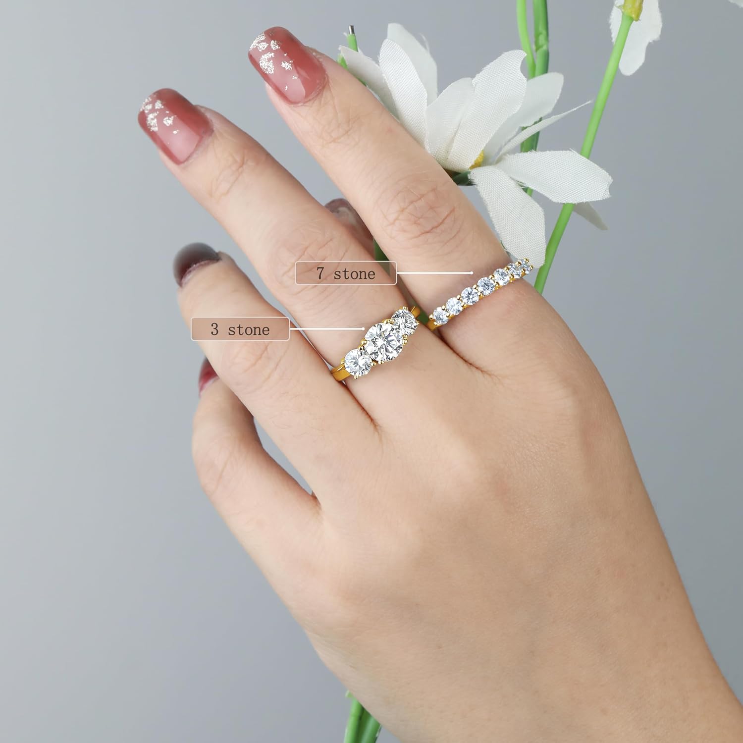 D Color VVS Moissanite Eternity Wedding Band for Women 925 Sterling Silver Stackable Anniversary Ring for Her Size 4-10