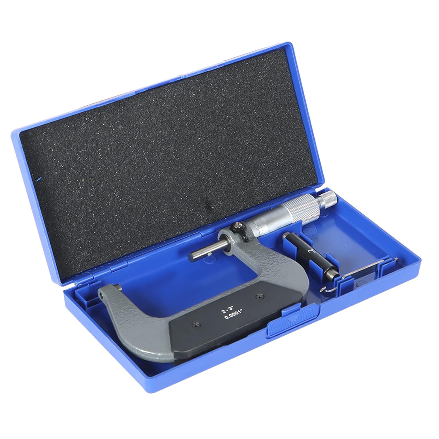 findmall 2-3" Outside Micrometer 0.0001" Carbide Tipped 2-3 Inch Micrometer Machinist Tool