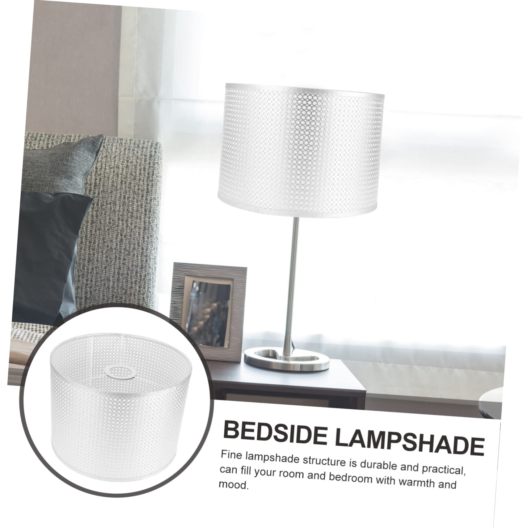 Moderner Lampenschirm aus Stoff Ersatzschirm für E27 Tischlampe