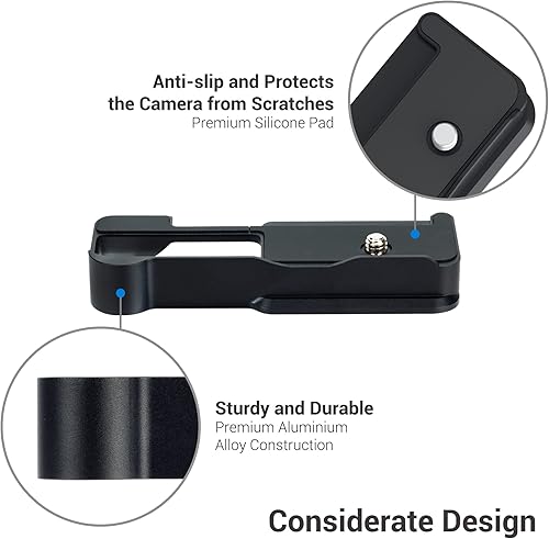 Miniatura 3 de ZV-1F ZV1F Soporte de extensión de agarre de metal para cámara con soporte de zapata fría para Sony ZV-1F ZV-1II (no para ZV-1), accesorio