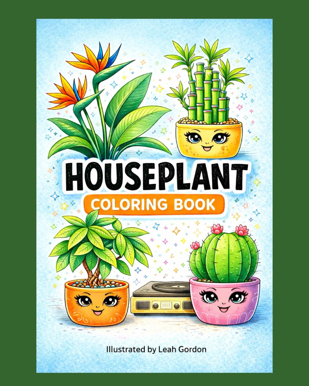 Coloring Book: Bold & Easy: Houseplants