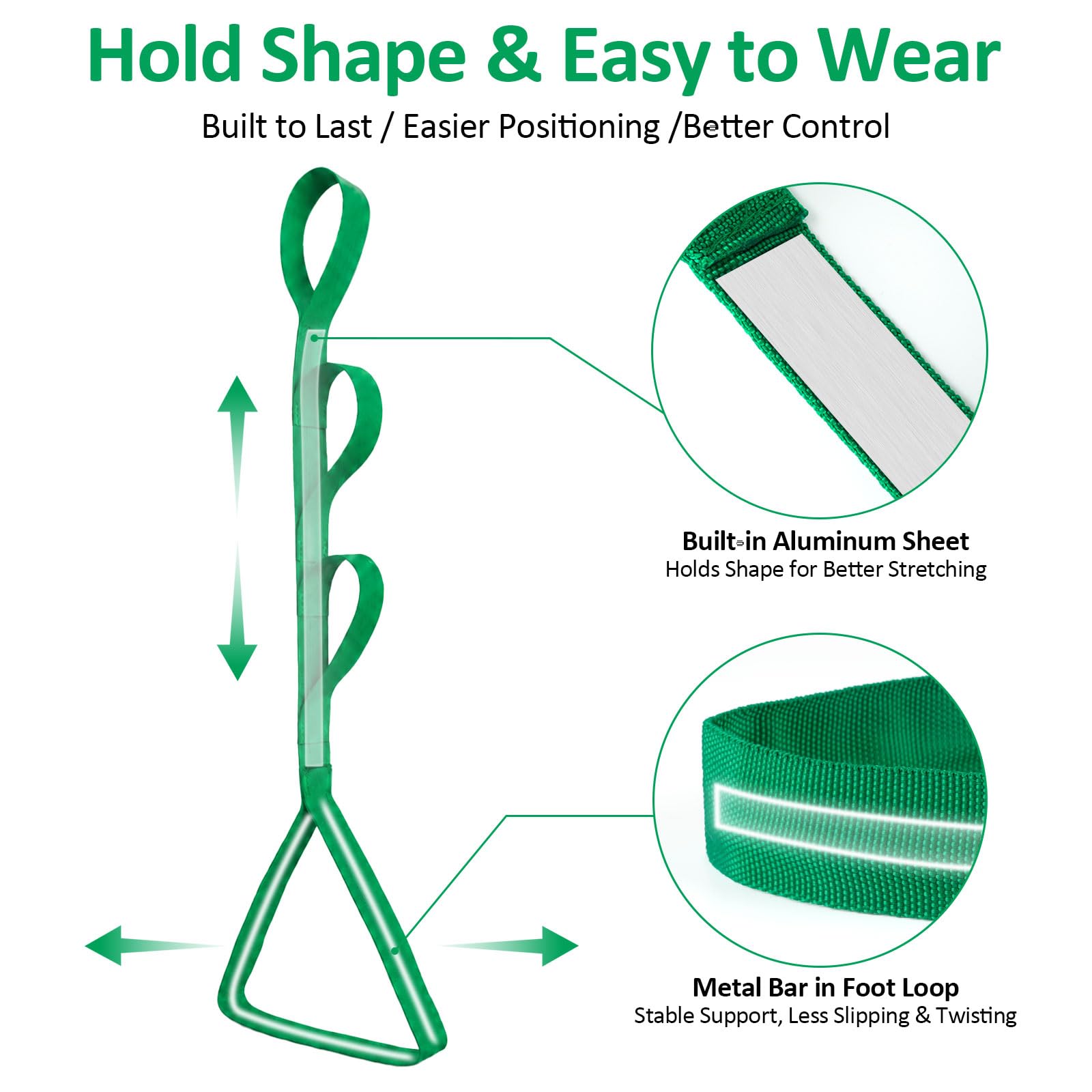 45" Leg Lifter Strap After Knee Surgery Hip Replacement with Multi Loops — Amazon image 3