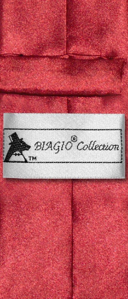 Biagio BOY'S NeckTie Solid BURGUNDY Color Youth Neck Tie