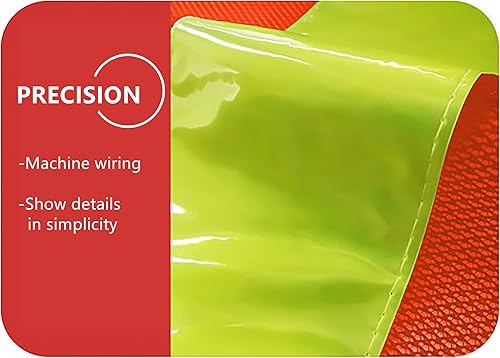 Miniatura 4 de Alidamo Chaleco de seguridad con tiras reflectantes de alta visibilidad, caza, trotar, malla transpirable, ligero y ajustable para XXL