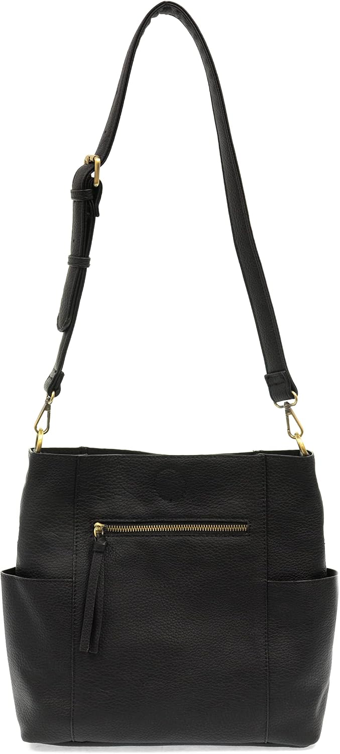 Joy Susan Side-Pocket Bucket Bag: Kayleigh Crossbody