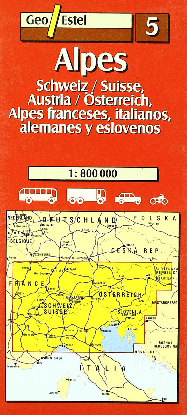 Mapa carreteras alpes franceses-italianos-alemanes-eslovenos(grandes