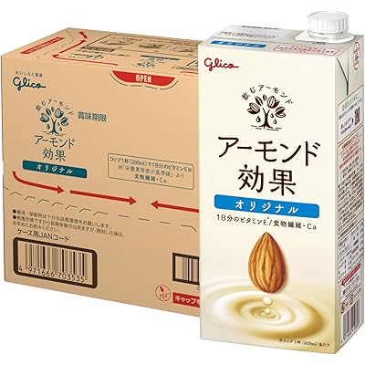 アーモンド効果 オリジナル 1000ml×6本 江崎グリコ 常温保存可能 ビタミンE 食物繊維 アーモンドミルク
