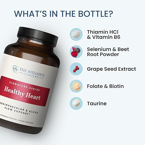 Miniatura 4 de The Wellness Company Suplemento de fórmula saludable para el corazón  120 cápsulas de suministro de 2 meses  D-ribosa y taurina para promover la