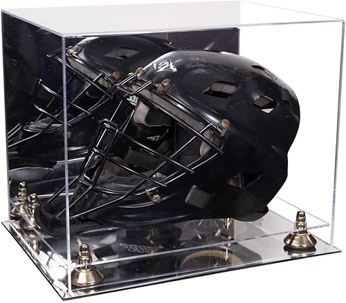 Miniatura 103 de vitrina de acrílico tamaño real casco fútbol americano.